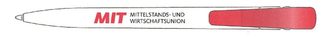 MIT-Kugelschreiber mit Logo auf dem Schaft